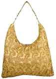 Luscious Feather like Pattern Handmade Beaded Shopper Hobo Handbag Satchel Purse Tote Bag