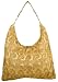 Luscious Feather like Pattern Handmade Beaded Shopper Hobo Handbag Satchel Purse Tote Bag