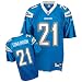 LaDainian Tomlinson Blue Reebok NFL Powder Premier San Diego Chargers Jersey - X-Large