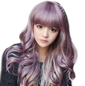 Cool2day Lolita Long 60cm Purple Hair Party Wig+Free Wig Cap(Model:JF011316)