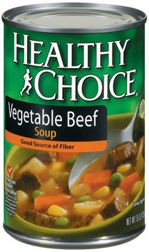 Healthy Choice Vegetable Beef Soup, 15-Ounce Cans (Pack of 12) by Healthy Choice