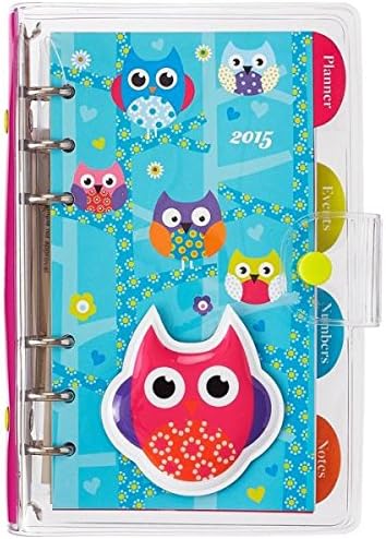 2015 Puffy owls Vinyl Organizer Weekly Engagement Calendar/Planner