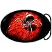 Oval Black Widow Spider Belt Buckle