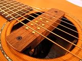 ARTEC WALNUT SOUNDHOLE PICKUP FOR ACOUSTIC GUITAR 6 or 12 STRING HUMBUCKER TYPE