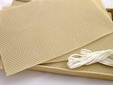 Santa Fe Make A Candle Honeycomb Rolling Kit 100% Pure Beeswax (Natural Yellow)