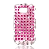 Talon Full Diamond Bling Phone Shell for Samsung R880 Acclaim (Pink Studs)
