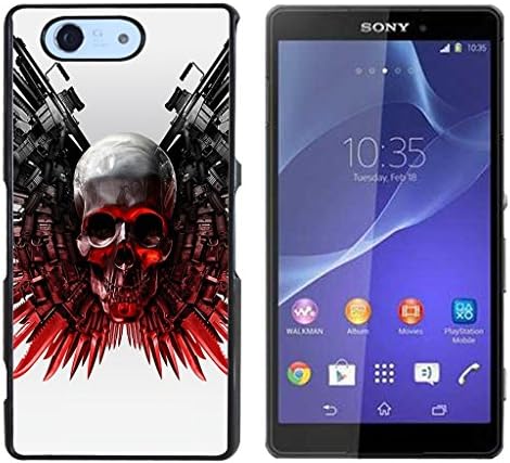 Skull Devil Diablo Hard Plastic and Aluminum Back Case For Sony Xperia Z3 Compact Mini