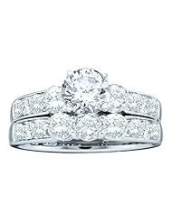 2.0CT-DIA 0.75CT-CRD BRIDAL SET