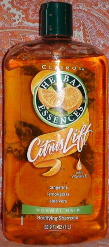 Best Price LARGE Clairol Herbal Essences Citrus Lift Bodifying Shampoo for Normal Hair, 33.9 Oz (1 Liter).
