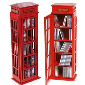 CD Rack Telefonzelle Regal Aufbewahrung Schrank: Amazon.de: Küche