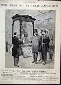 1889 Bushmills Whisky Advert Paris Exhibition Shah