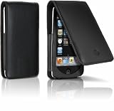 DLO 63057 Leder-Tasche (Aufklappbar mit Innenfächern)/ Schutzhülle für Apple iPod Touch 2.G /3.G schwarz