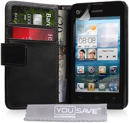 Huawei Ascend Y300 Case PU Leather Wallet Cover