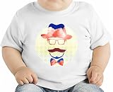 Hipster Boy オーガニックベビーTシャツ 12 - 18 Months