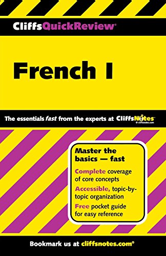 CliffsQuickReview French I (Cliffs Quick Review (Paperback)) (Bk. 1), by Gail Stein CliffsQuickReview French I (Cliffs Quick Review (Paperback)) (Bk. 1), by Gail Stein