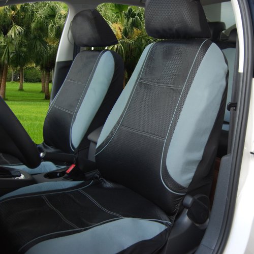 Adeco Set of 4-Piece Car Vehicle Front Seat Covers, Universal Fit, Black and Gray, Interior Decor
Adeco Set of 4-Piece Car Vehicle Front Seat Covers, Universal Fit, Black and Gray, Interior Decor