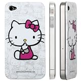 For Apple iPhone 4 Hello Kitty Design Polycarbon Hard Case
