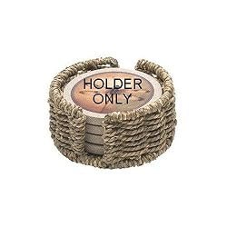 Seagrass Round Holder for Thirstystone Sandstone Coasters