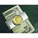 Silvertone Moneyclip with Gold-Layered Silver Mercury Dime