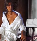 European Terry Bathrobe Kimono (Long) 100% Cotton Terry Robe & Towels Romance by Armani International