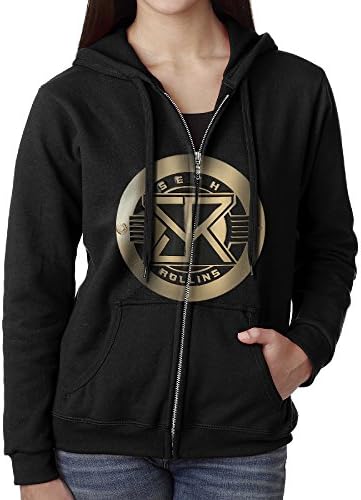 Professional Wrestler Seth Rollins Logo Women's Zip Hoodie Sweatshirt