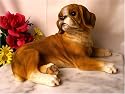 Large Boxer Dog Figurine