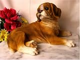 Large Boxer Dog Figure