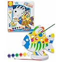 Alex Paint a 11" X 11" Wooden Fish Sculpture Kit