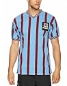 Score Draw Official Retro Aston Villa Mens 1957 FA Cup Final Shirt