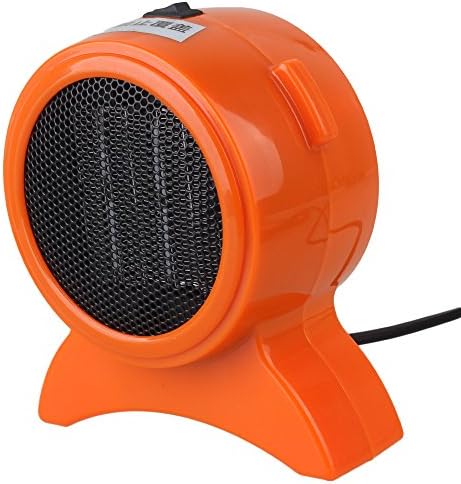 Orange Mini Portable Desktop US Plug Energy Saving Electric Heater Warmer Fan