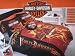 Harley Davidson Flame Rider Fireball Twin Comforter Set