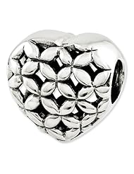 Sterling Silver Reflections Heart Bead