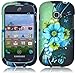 Samsung S738c S738 c Galaxy Centura Straight Talk Sublime FLOWER HARD RUBBERIZED CASE SKIN COVER PROTECTOR