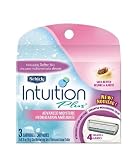 Schick Intuition Plus Advanced Moisture with Shea Butter, 3 Cartridges (Pack of 2)