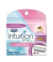 Schick Intuition Plus Advanced Moisture with Shea Butter, 3 Cartridges (Pack of 2)