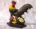 Cast Iron Hen & Rooster Doorstops - Set of 2