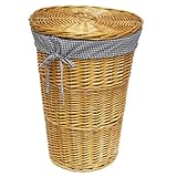 Burlington Baby Honey Willow Hamper with Liner, Black