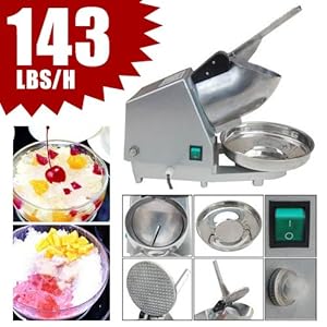 Ice Shaver Crusher Machine Shaved Snow Cone Maker 143 Pounds Per Hour