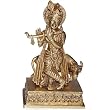 Hindu God Religious Statue Krishna Brass Sculpture