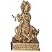 Hindu God Religious Statue Krishna Brass Sculpture 8 x 5 x 3 inches (krishnab011)