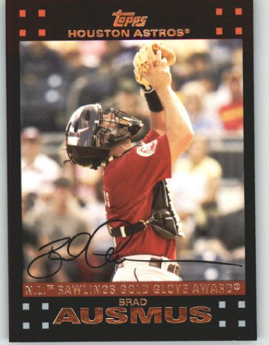 2007 Topps #297 Brad Ausmus GG - Houston Astros (Gold Glove Award) (Baseball Cards)