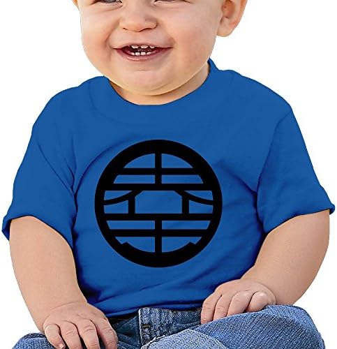 H2HY Dragonball Z King Kai School Emblem Cotton Crew Neck Unisex-Baby T-shirts For 6-24 Months Baby 18 Months RoyalBlue