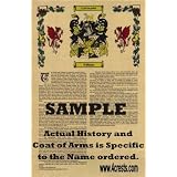 AlbertonCoatofArmswithArmorialHistoryonBeautiful11x17ParchmentPaper