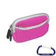 Premium Neoprene Dual Pocket Zipper Case (Pink) for any TomTom GPS Units with 3.5 Inch Screens