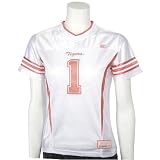 Auburn Tigers #1 White Ladies Sorority Football Jersey