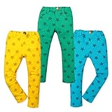 ベビー服 男の子 ロング パンツ Moujonjon ムージョンジョン ボトム ミニ裏毛 ストレッチ 星総柄 男児 ベビー (1.イエロー/95cm)