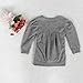 Sagton Toddler Kids Girls Outfit Clothes Warm Long Sleeve T-Shirt +Long Pants 1Set (3T) Gray