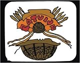 Mouse Pad with Latvia, symbol, advertisement, basket, sign, Europe