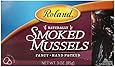Roland Smoked Mussels, 3-Ounce Cans (Pack of 10)