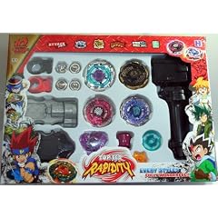 TOP SET RAPIDITY - 4-er MEGA SET - Kreisel f�r Beyblade Metal Fusion Arena - Nr. 1